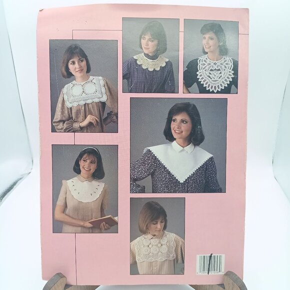 Vintage Craft Patterns, Detachable Heirloom Collars Leaflet 1058, Leisure Arts - Picture 2 of 2